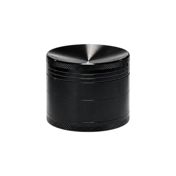 Grinder mit gewölbtem Deckel in Schwarz aus CNC-gefrästem Aluminium