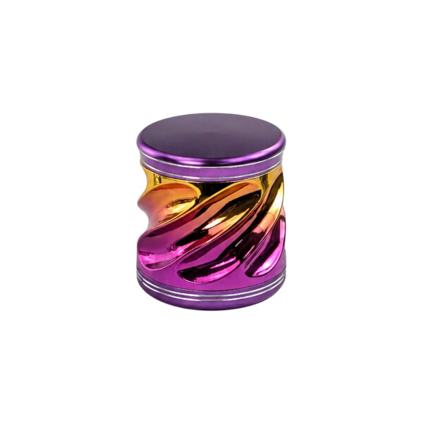 Grinder mit Spiral-Design in Lila – 4-teilig mit 54 Diamantzähnen