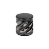 Grinder mit Spiral-Design in Schwarz – 4-teilig mit 54 Diamantzähnen
