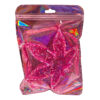 Pinker Aschenbecher in Hanfblattform aus Resin – In Verpackung