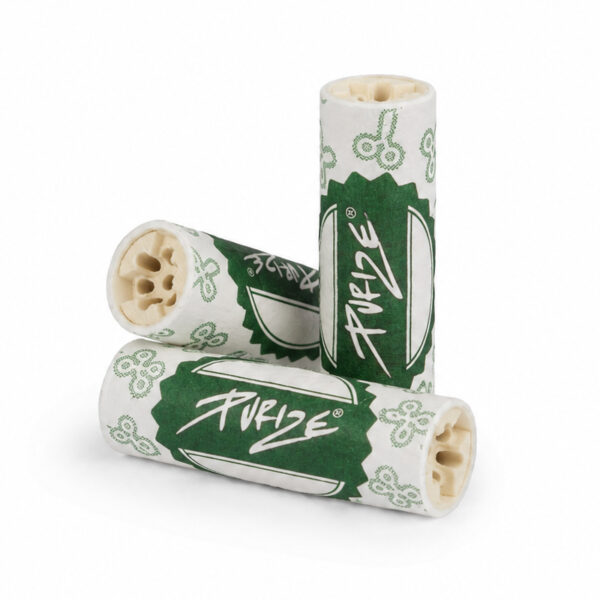 Purize Regular Short Aktivkohlefilter – 50 Stück – 9mm x 27mm 2 Purize Regular Short Aktivkohlefilter 9mm x 27mm lose dargestellt