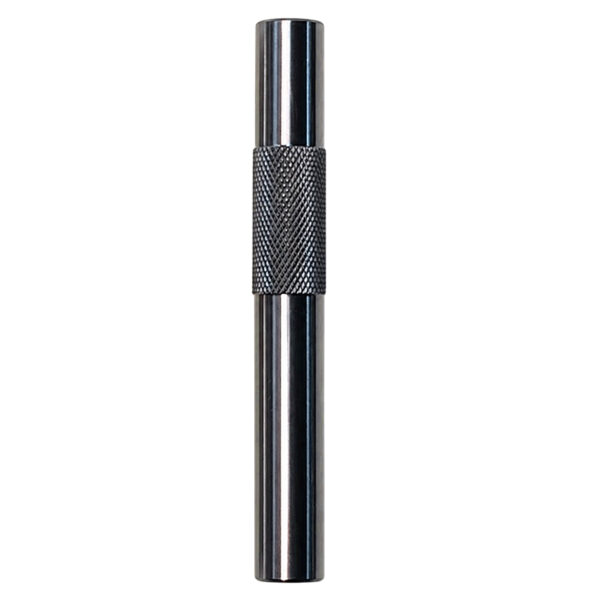 Graues Ziehröhrchen mit geriffeltem Griff aus Aluminium