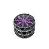 Blitz Grinder Ø60mm 4-teilig mit lila Blitzmotiv