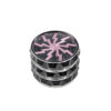 Blitz Grinder Ø60mm 4-teilig mit pinkem Blitzmotiv