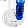 Bong Big Rocket mit massivem Panzerfuß und blauen Glaselementen