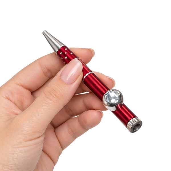Kugelschreiber Pfeife in der Hand – 2-in-1 Funktion aus Aluminium