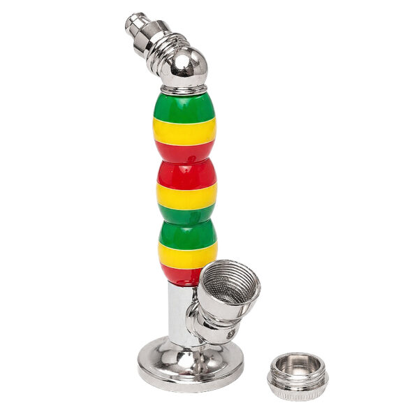 Metall Standpfeife mit aufgeschraubtem Köpfchen – 10,5cm