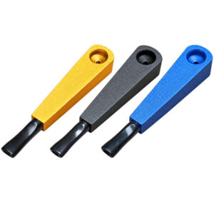 Rechteckige Handpfeife aus Zink – 10,5cm – verschiedene Farben