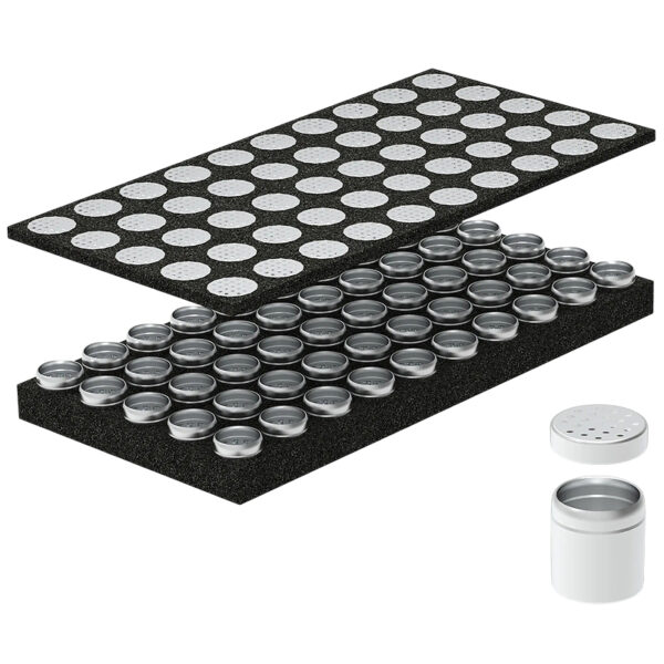 Jack-Pod Disposable – leere Pods für Purpfeife 2 100 Jack-Pod Disposable Pods in zwei Schaumstofflagen