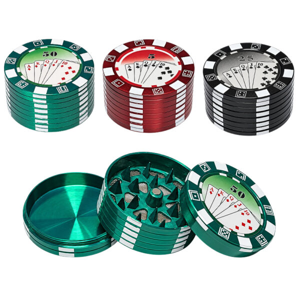 Poker Chip Grinder Ø50mm – 3-teilig aus Zink