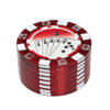 Poker Chip Grinder Ø50mm Rot – 3-teilig aus Zink