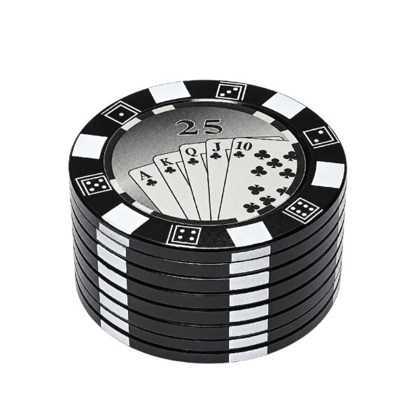 Poker Chip Grinder Ø50mm Schwarz – 3-teilig aus Zink