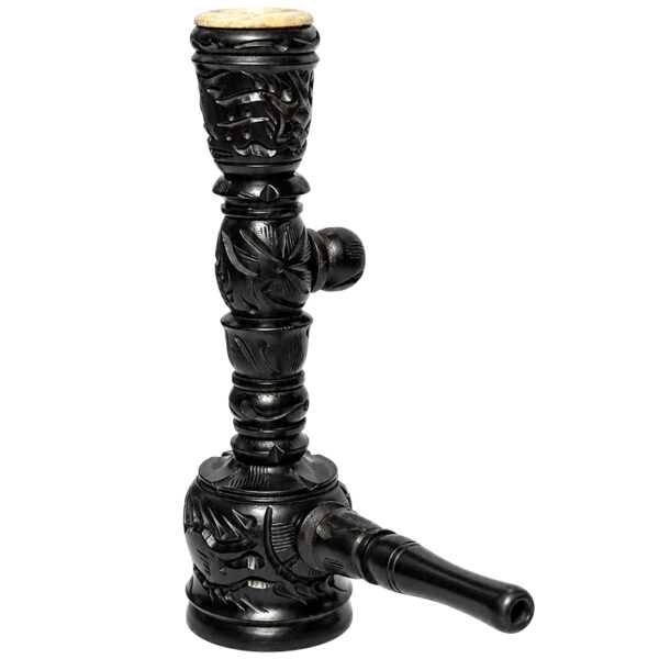 3 in 1 Holzpfeife als Standpfeife mit Specksteineinsatz
