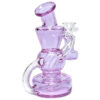 Bong mit gebogenem Hals 13cm in Lila – Rückansicht