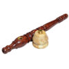 Elegante Holzpfeife mit Specksteinkopf ca. 15cm – zerlegt mit abgeschraubtem Kopf