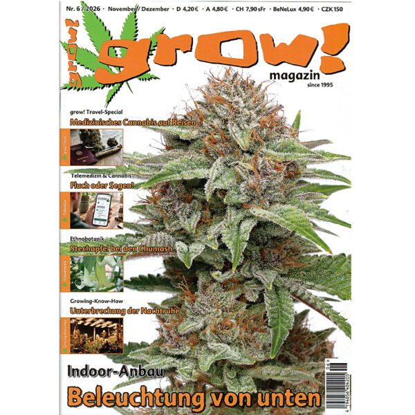 GROW Magazin Nr.6/2026 – November/Dezember – Beleuchtung von unten 1 GROW Magazin Nr.6/2026 November Dezember – Beleuchtung von unten