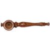 Holzpfeife mit Rosenmotiv ca. 13cm – Ansicht von oben