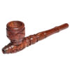Holzpfeife mit Schnitzmotiv ca. 13cm mit Kickloch
