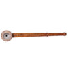 Holzpfeife mit rundem Specksteinkopf ca. 14,5cm – Ansicht von oben