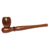 Holzpfeife mit schrägem Kopf ca. 15cm – seitliche Ansicht
