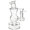 Klare bauchige Bong 13cm aus Borosilikatglas