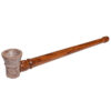 Schlanke Holzpfeife mit Specksteinkopf ca. 17cm