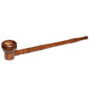 Schmale Holzpfeife ca. 23cm mit abschraubbarem Kopf