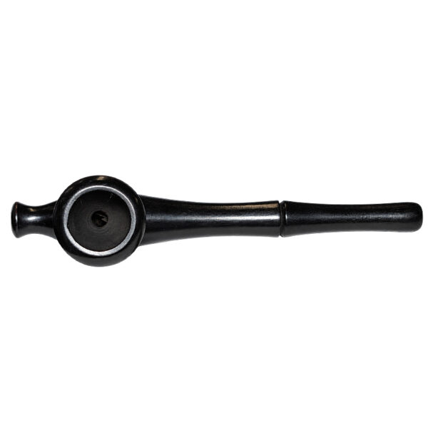Schwarze Holzpfeife ca. 13,5cm – Ansicht von oben