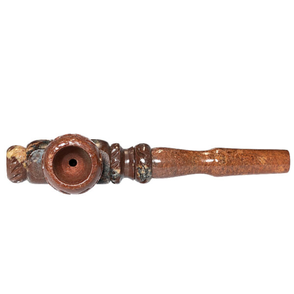 Große Specksteinpfeife ca. 15,5cm – Ansicht von oben