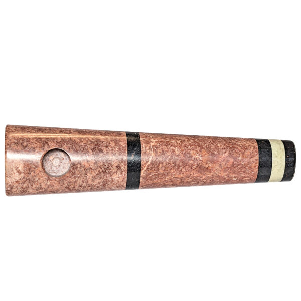 Halbrunde Specksteinpfeife ca. 12,5cm – Ansicht von oben