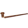 Holz Langpfeife 23cm mit abgeschraubtem Kopf – zerlegte Ansicht