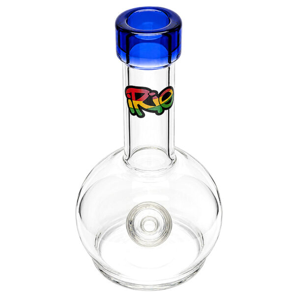 iRie Bong 18,5cm mit blauem Mundstück – Ansicht von oben