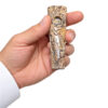 Kleine Specksteinpfeife ca. 10cm – Größenansicht in der Hand