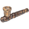 Speckstein Handpfeife 12,5cm mit abschraubbarem Kopf