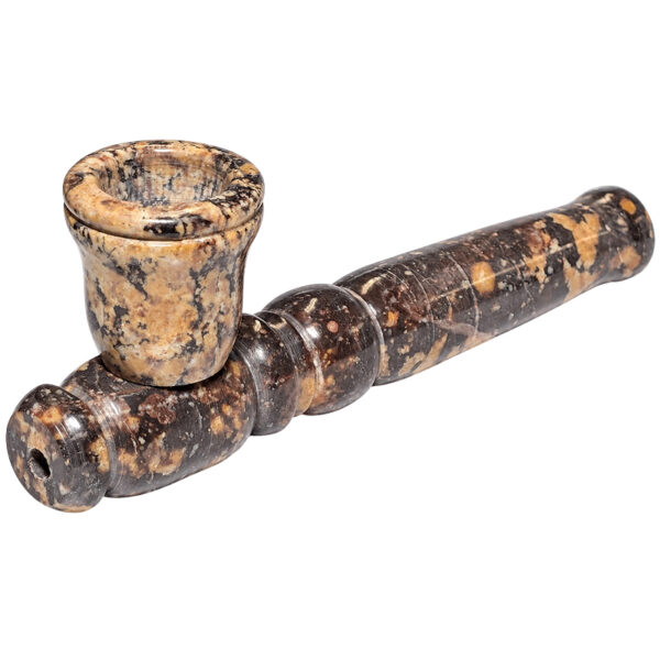 Speckstein Handpfeife 12,5cm mit abschraubbarem Kopf