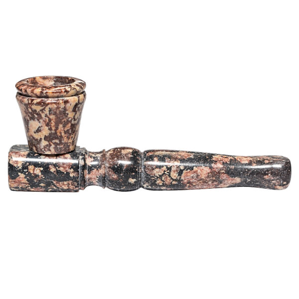 Specksteinpfeife mit Kickloch ca. 12cm – Seitenansicht