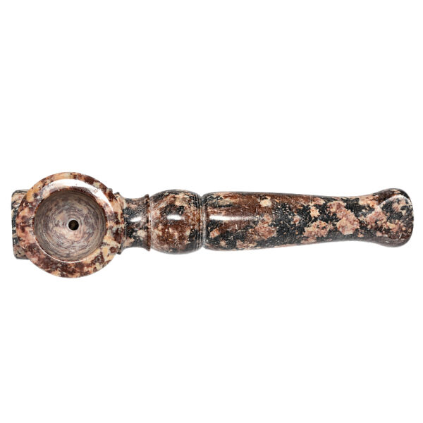 Specksteinpfeife mit Kickloch ca. 12cm – Ansicht von oben