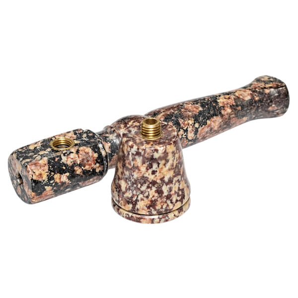 Specksteinpfeife mit Kickloch ca. 12cm – zerlegt