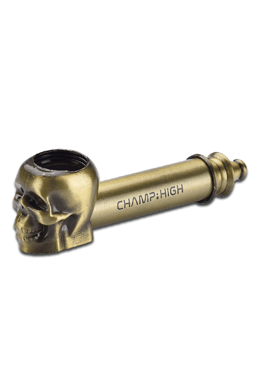 CHAMP-HIGH-METAL-SKULL-PIPE-Messing