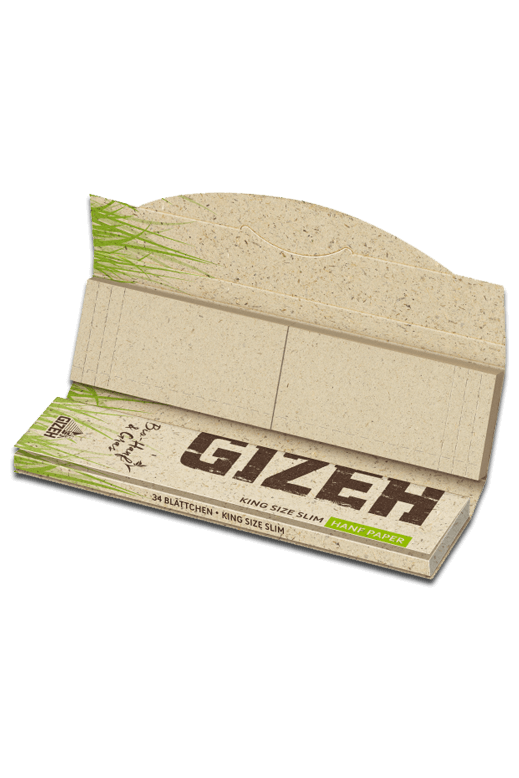 GIZEH_HanfGRas_King_Size_Slim_Tips_opened