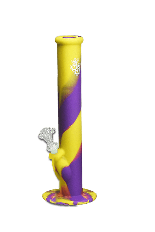 Silikonbongs-gelb-lila